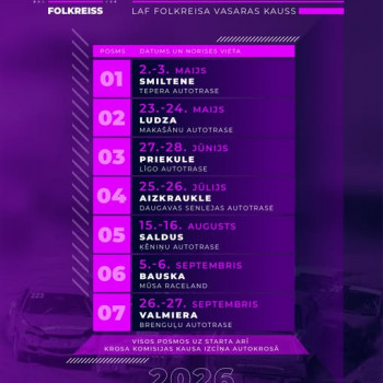 FOLKREISA KALENDĀRS 2026