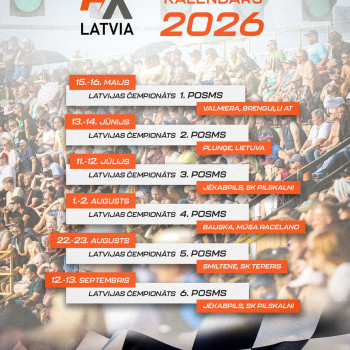 AUTOKROSA KALENDĀRS 2026