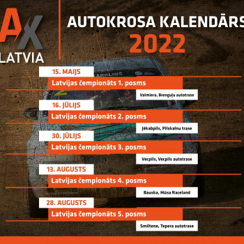 AUTOKROSA KALENDĀRS 2022.
