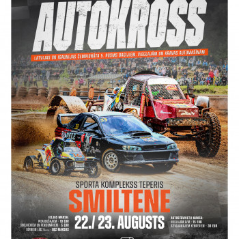 LATVIJAS un IGAUNIJAS AUTOKROSA ČEMPIONĀTA 5 un 4 POSMI BAGIJIEM, VIEGLAJĀM un KRAVAS AUTOMAŠĪNĀM 23. AUGUSTĀ!