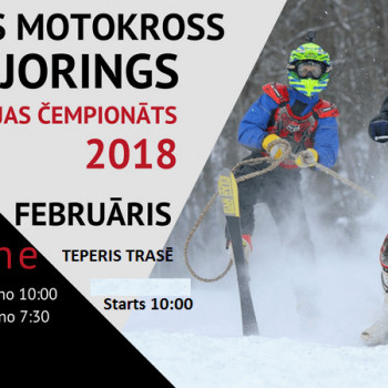 Ziemas motokross Skijorings Latvijas čempionāta 2018 6.posms 25.02.2018.